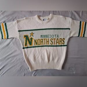 VINTAGE RARE Minnesota North Stars CCM Sweater by CLIFF ENGLE NHL Dallas  XL/L